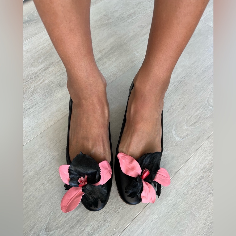 Miu Miu Flower Kitten Heel Flats Shoes